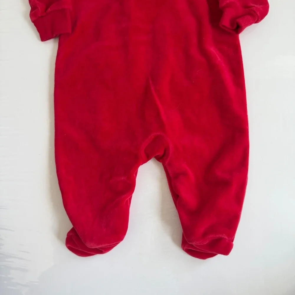 Ralph‎ Lauren Long Sleeve Red Footie One Piece Size 9 Months